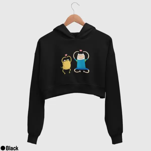 Adventure Time Women's Crop Hoodie - Image 2
