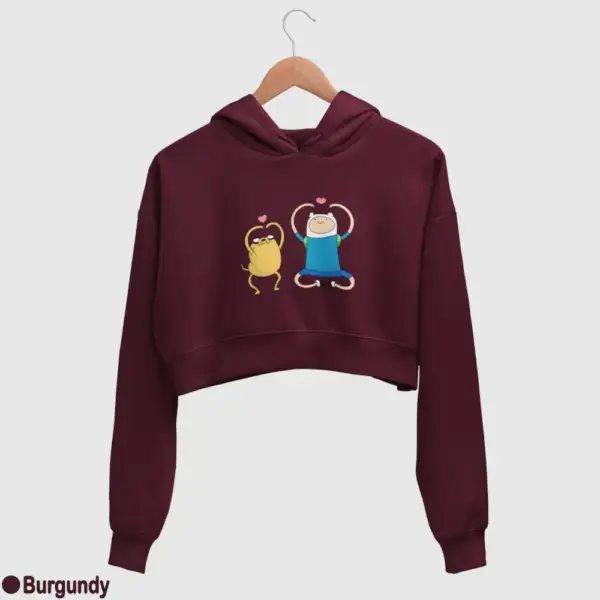 Adventure Time Women's Crop Hoodie - Image 4