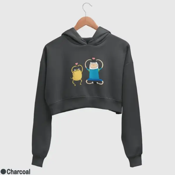 Adventure Time Women's Crop Hoodie - Image 6