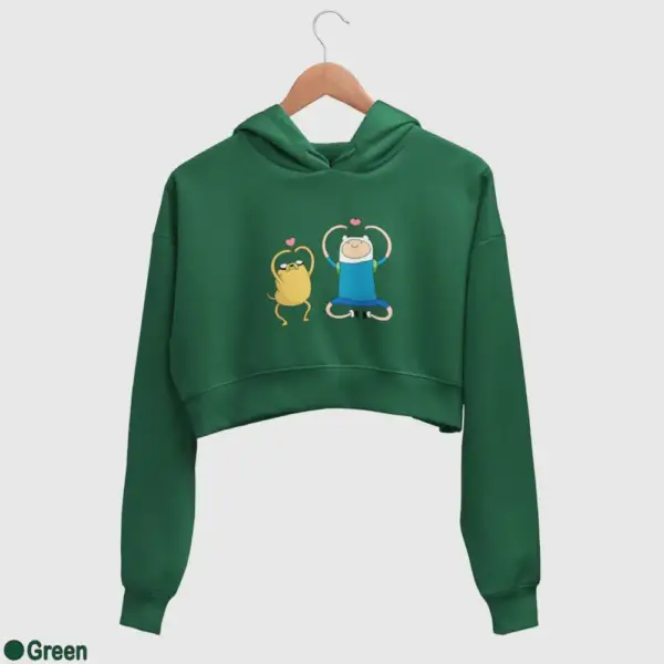 Adventure Time Women's Crop Hoodie - Image 7