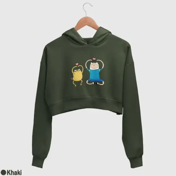Adventure Time Women's Crop Hoodie - Image 9