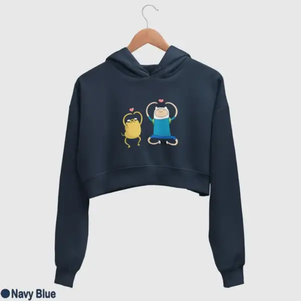 Adventure Time Women's Crop Hoodie - Image 11