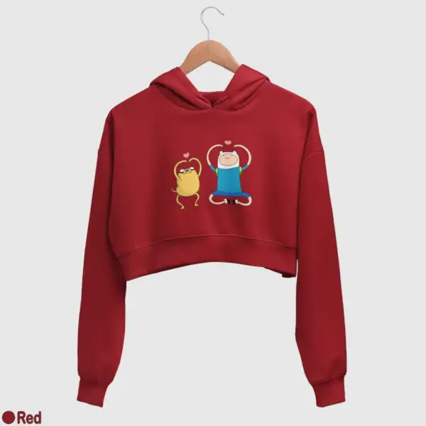 Adventure Time Women's Crop Hoodie - Image 16