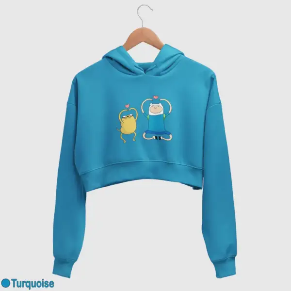 Adventure Time Women's Crop Hoodie - Image 17