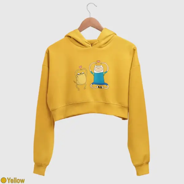 Adventure Time Women's Crop Hoodie - Image 19