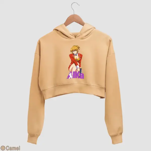 Agent Aika Women's Crop Hoodie - Image 6