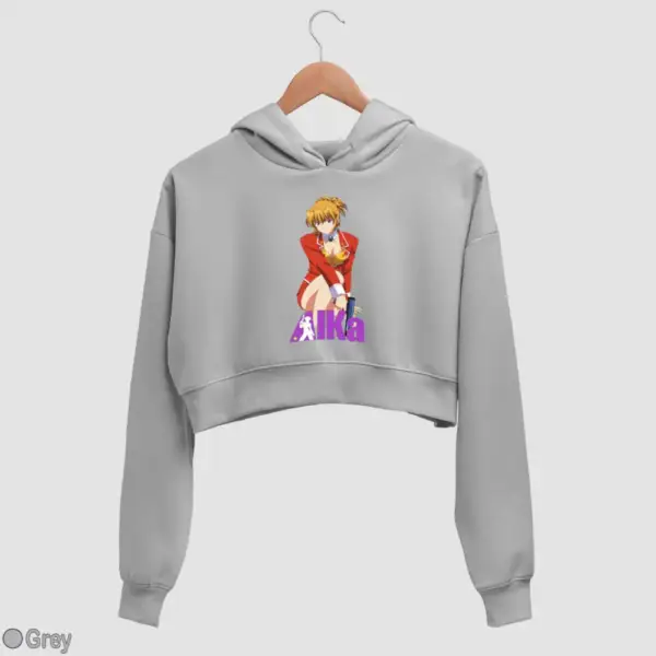 Agent Aika Women's Crop Hoodie - Image 9