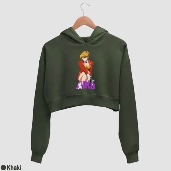 Agent Aika Women's Crop Hoodie - Image 10