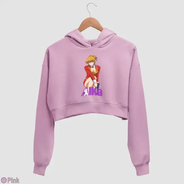 Agent Aika Women's Crop Hoodie - Image 14