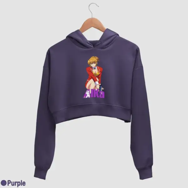 Agent Aika Women's Crop Hoodie - Image 16