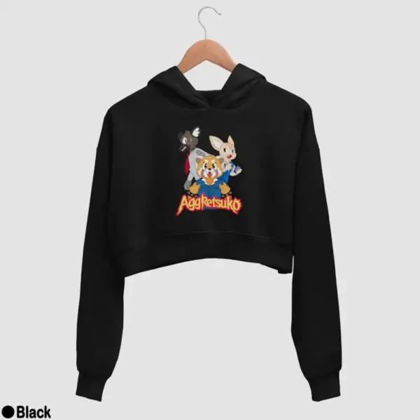 Aggressive Retsuko Aggretsuko Women's Crop Hoodie - Image 2