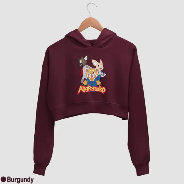 Aggressive Retsuko Aggretsuko Women's Crop Hoodie - Image 4