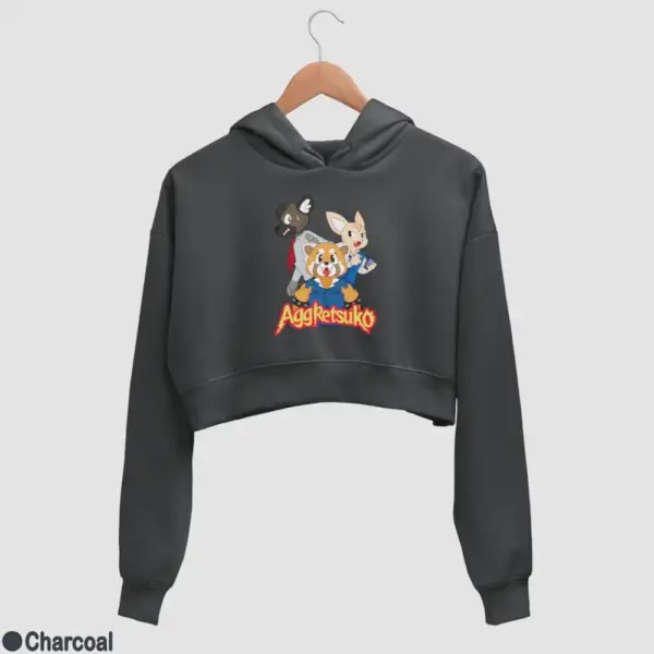 Aggressive Retsuko Aggretsuko Women's Crop Hoodie - Image 6