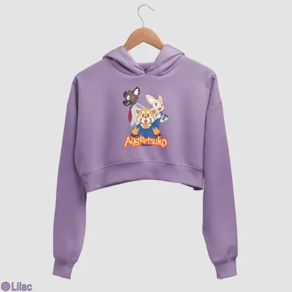 Aggressive Retsuko Aggretsuko Women's Crop Hoodie - Image 10