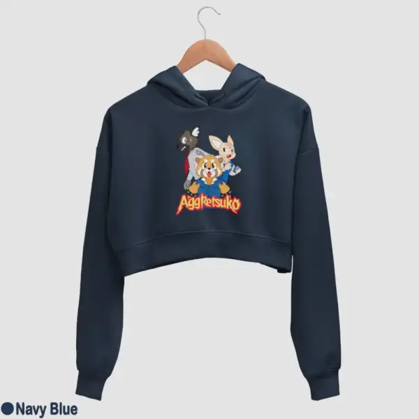 Aggressive Retsuko Aggretsuko Women's Crop Hoodie - Image 11
