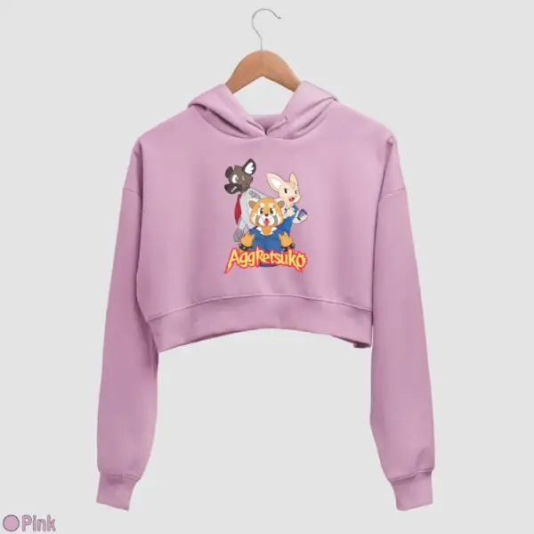 Aggressive Retsuko Aggretsuko Women's Crop Hoodie - Image 13