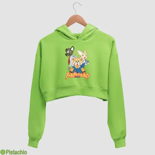 Aggressive Retsuko Aggretsuko Women's Crop Hoodie - Image 14