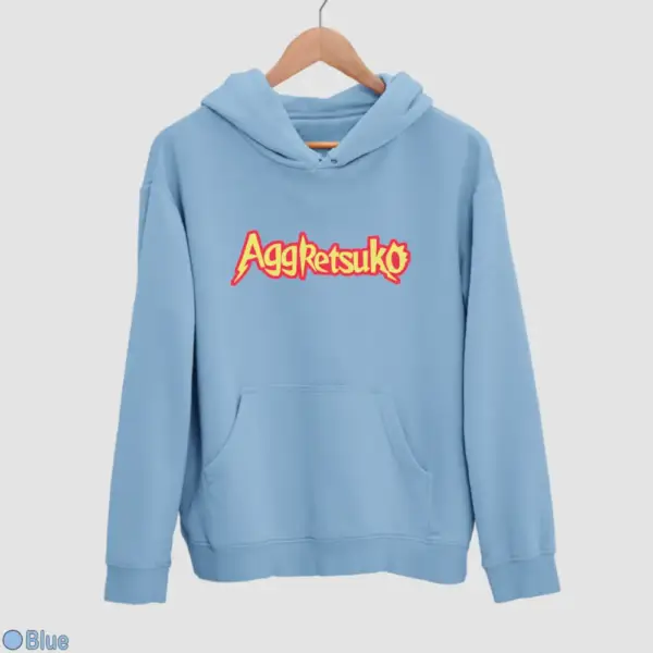 Aggretsuko Logo Men's Hoodie - Image 3
