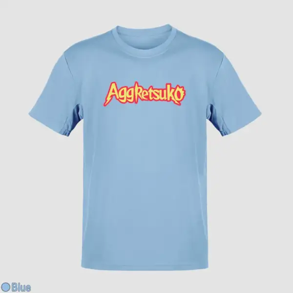 Aggretsuko Logo Men's T-Shirt - Image 3
