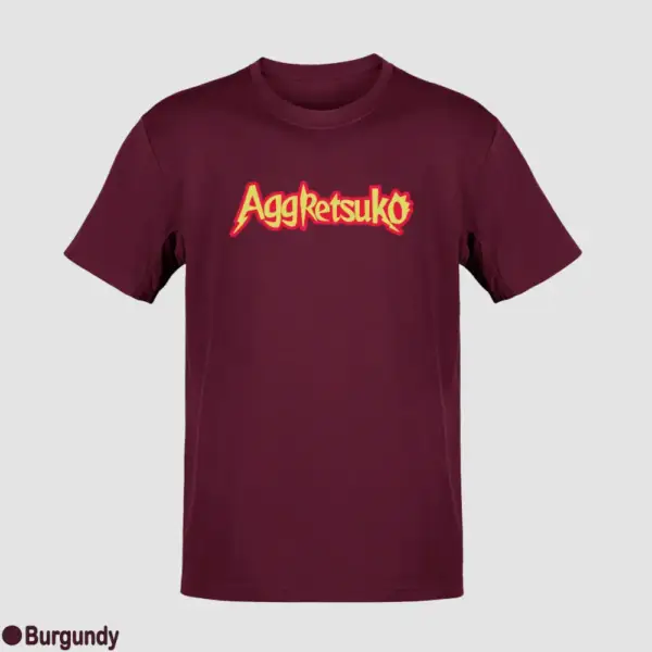Aggretsuko Logo Men's T-Shirt - Image 5