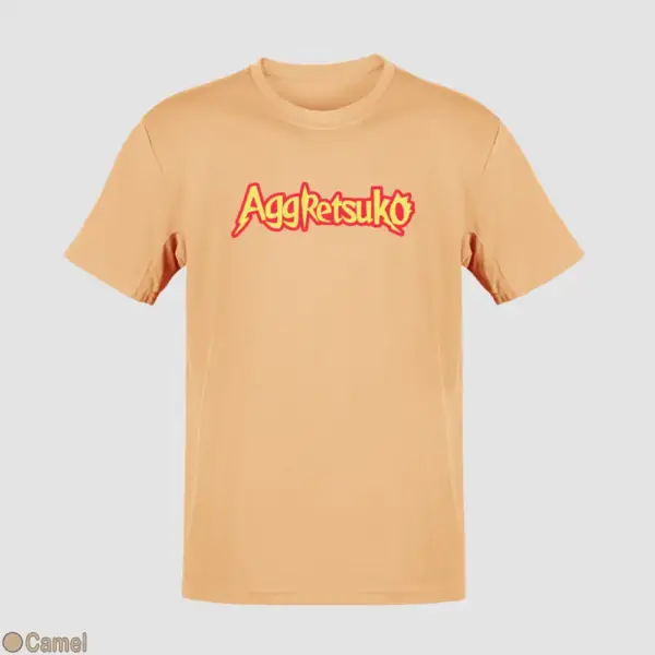 Aggretsuko Logo Men's T-Shirt - Image 6