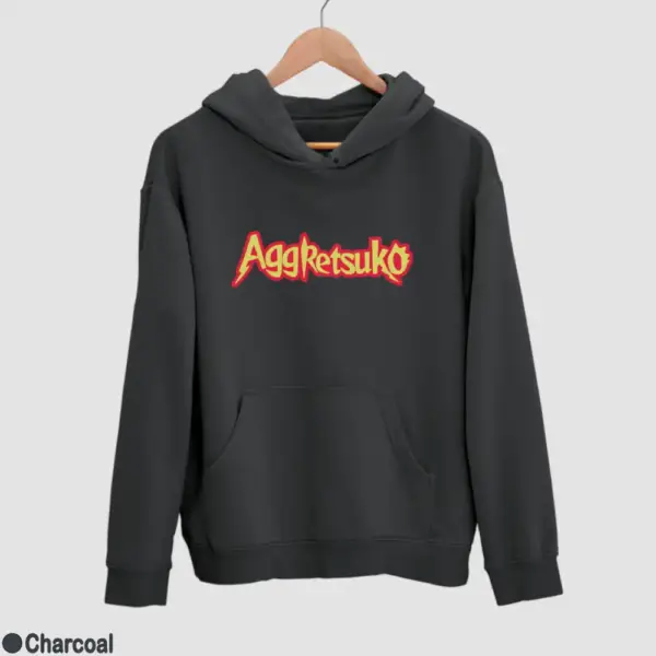Aggretsuko Logo Men's Hoodie - Image 6