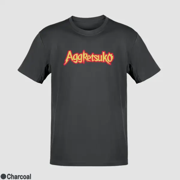 Aggretsuko Logo Men's T-Shirt - Image 7