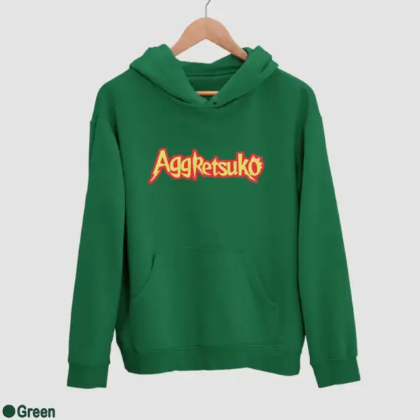 Aggretsuko Logo Men's Hoodie - Image 7