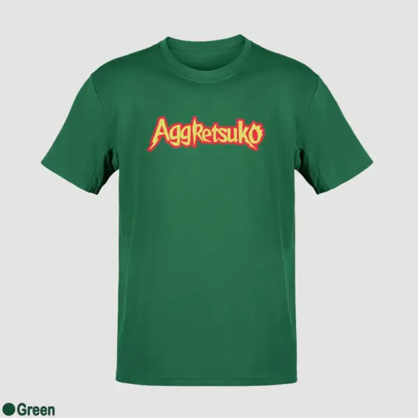 Aggretsuko Logo Men's T-Shirt - Image 8