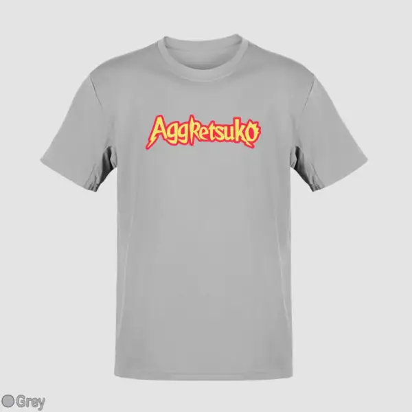 Aggretsuko Logo Men's T-Shirt - Image 9