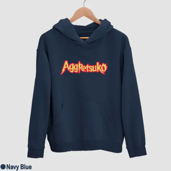Aggretsuko Logo Men's Hoodie - Image 11