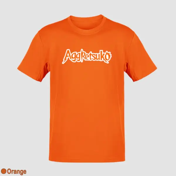 Aggretsuko Logo Men's T-Shirt - Image 13