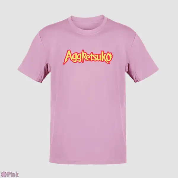Aggretsuko Logo Men's T-Shirt - Image 14