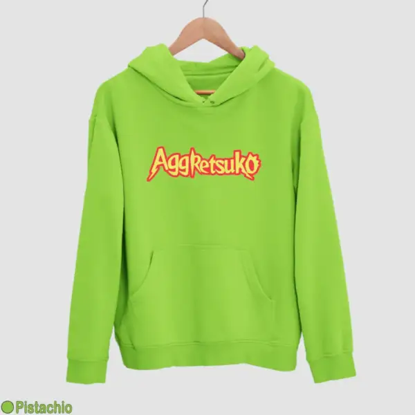 Aggretsuko Logo Men's Hoodie - Image 14
