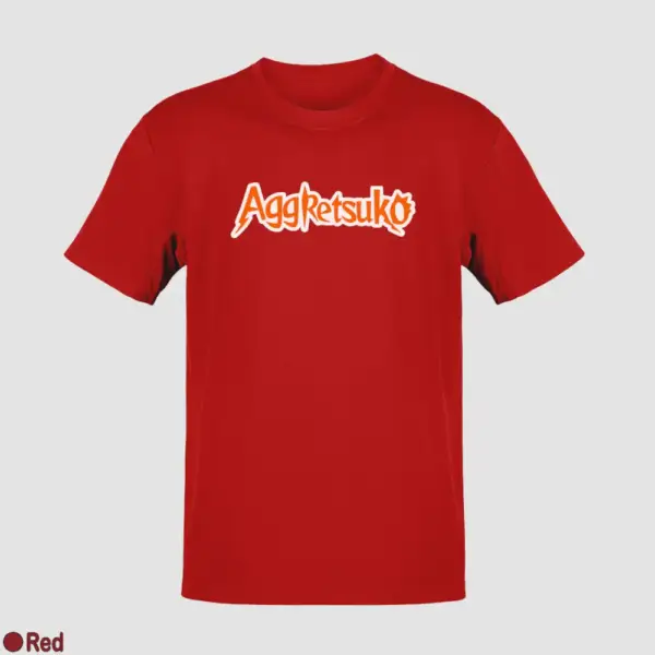 Aggretsuko Logo Men's T-Shirt - Image 17