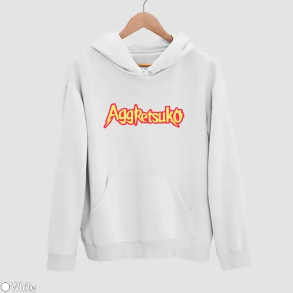 Aggretsuko Logo Men's Hoodie - Image 18