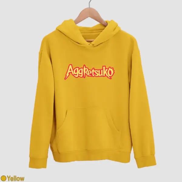 Aggretsuko Logo Men's Hoodie - Image 19