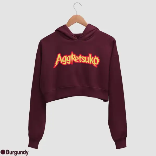 Aggretsuko Logo Women's Crop Hoodie
