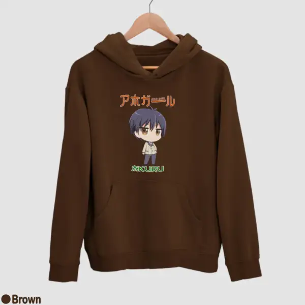 Chibi Akuru Akutsu Men's Hoodie - Image 4