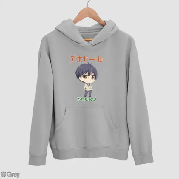 Chibi Akuru Akutsu Men's Hoodie - Image 9