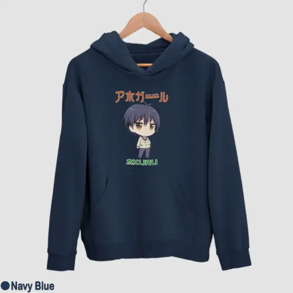 Chibi Akuru Akutsu Men's Hoodie - Image 11