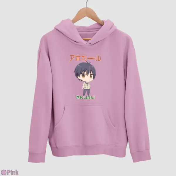 Chibi Akuru Akutsu Men's Hoodie - Image 13