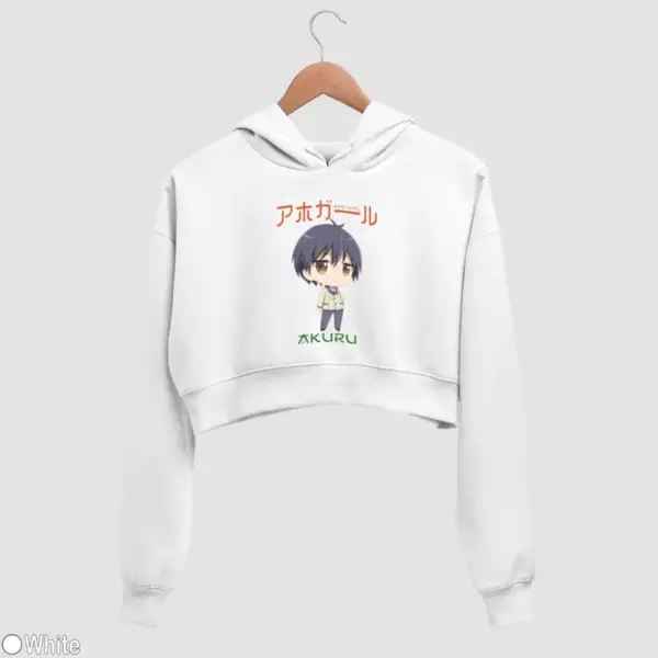 Chibi Akuru Akutsu Women's Crop Hoodie - Image 18