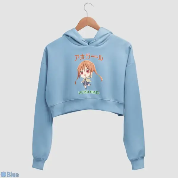 Chibi Yoshiko Hanabatake Women's Crop Hoodie - Image 3