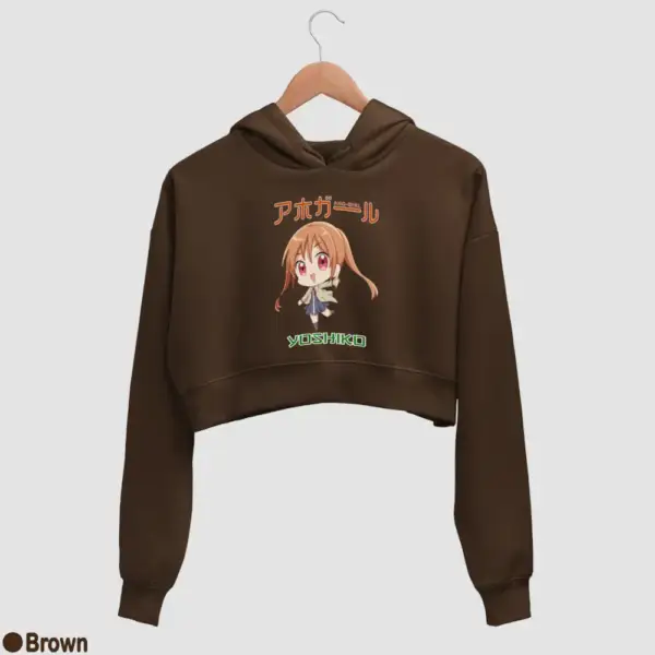Chibi Yoshiko Hanabatake Women's Crop Hoodie - Image 4