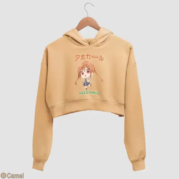 Chibi Yoshiko Hanabatake Women's Crop Hoodie - Image 6