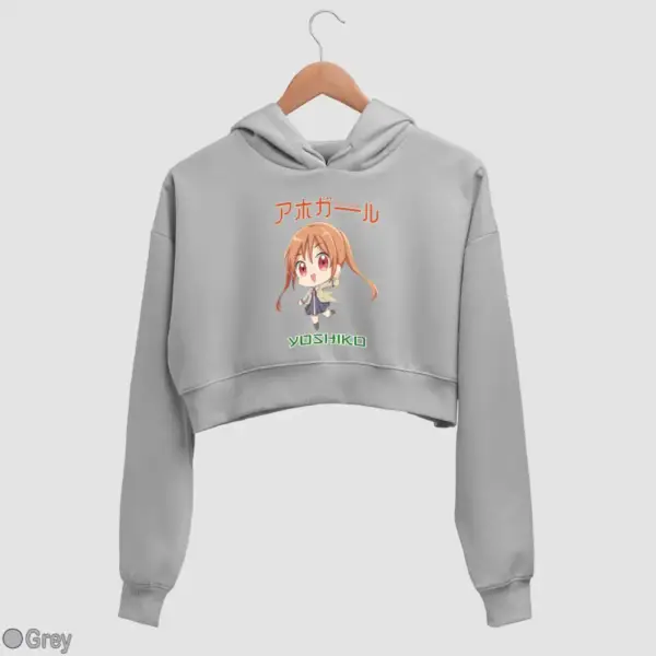 Chibi Yoshiko Hanabatake Women's Crop Hoodie - Image 8