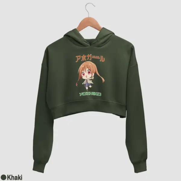 Chibi Yoshiko Hanabatake Women's Crop Hoodie - Image 9