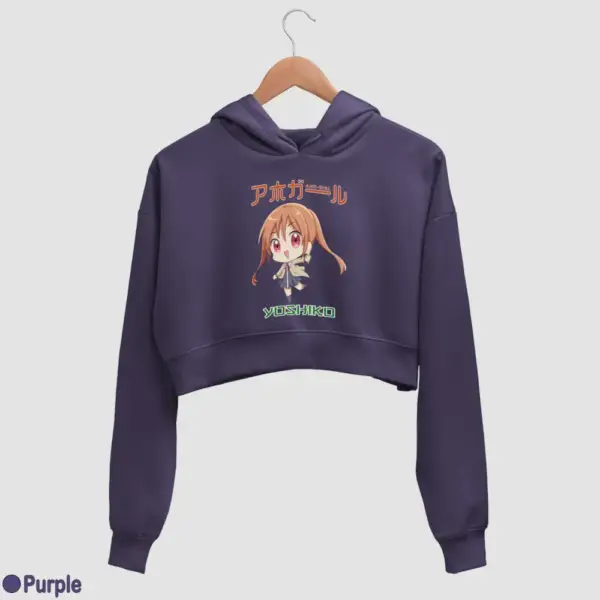 Chibi Yoshiko Hanabatake Women's Crop Hoodie - Image 15