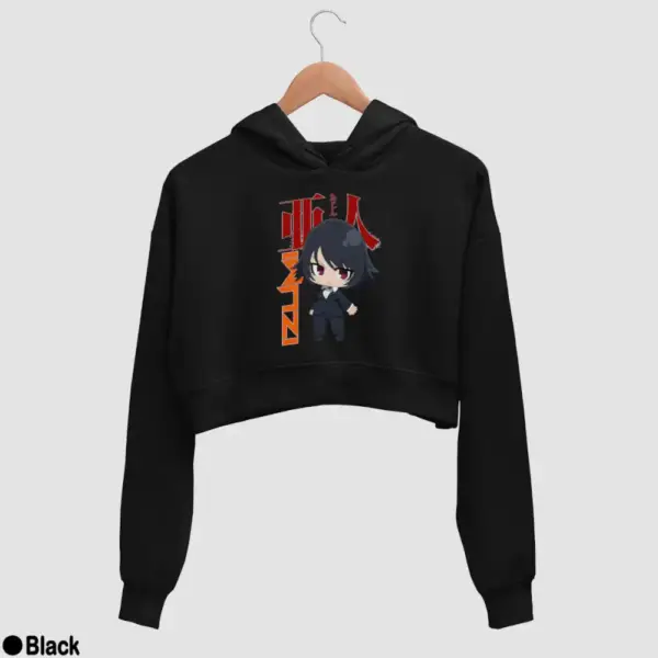 Chibi Izumi Shimomura Women's Crop Hoodie - Image 2